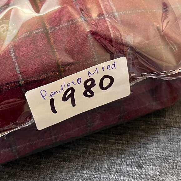 Pendleton 100% Virgin Wool Check Long Sleeve Shirt - Men's Size M - Red - Picture 11 of 11